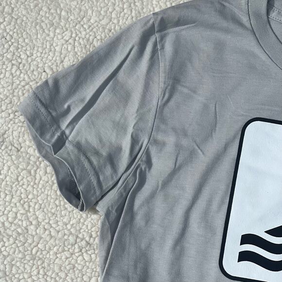 American Apparel T-Shirt Swimming I Found Bacon Top Womens Size Large - Picture 5 of 8